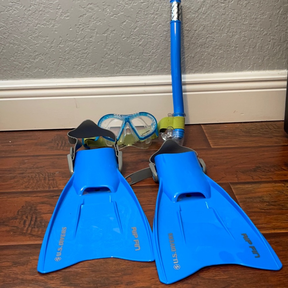 U.S. Divers Java Snorkel Set, Junior, Large/XL